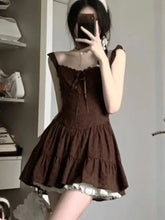 BXOXO Elegant Vintage High Waist Vest Dress for Women+ Y2k Long Sleeve Cardigan Tops Mujer 2025 Early Autum New Two Piece Sets